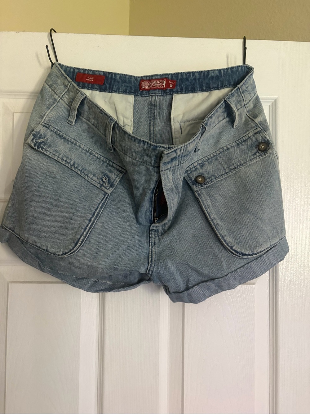 Lucky Brand Light Blue Denim Cargo Shorties